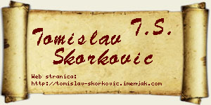 Tomislav Skorković vizit kartica